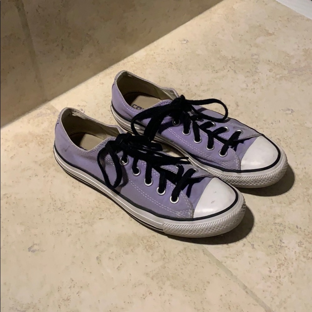 Lavender converse shoes